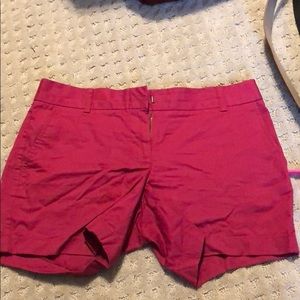 Raspberry j crew shorts